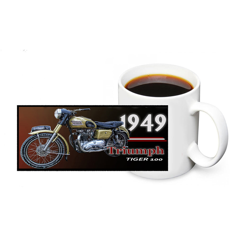 Coffee Mug - 1949 Triumph TIGER 100 Classic Motorcycle