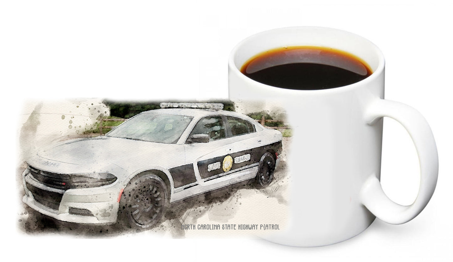 Coffee Mug - North Carolina State Highway Patrol Charger Patrol Car