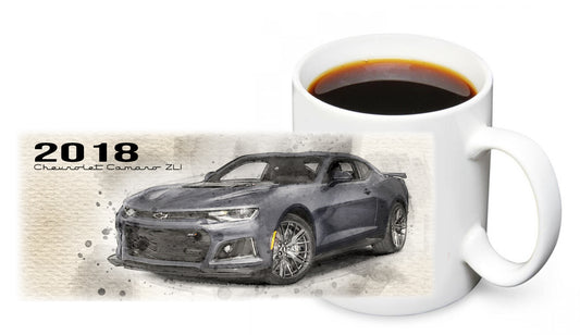 Coffee Mug - 2018 Chevy Camaro ZLI Classic Car