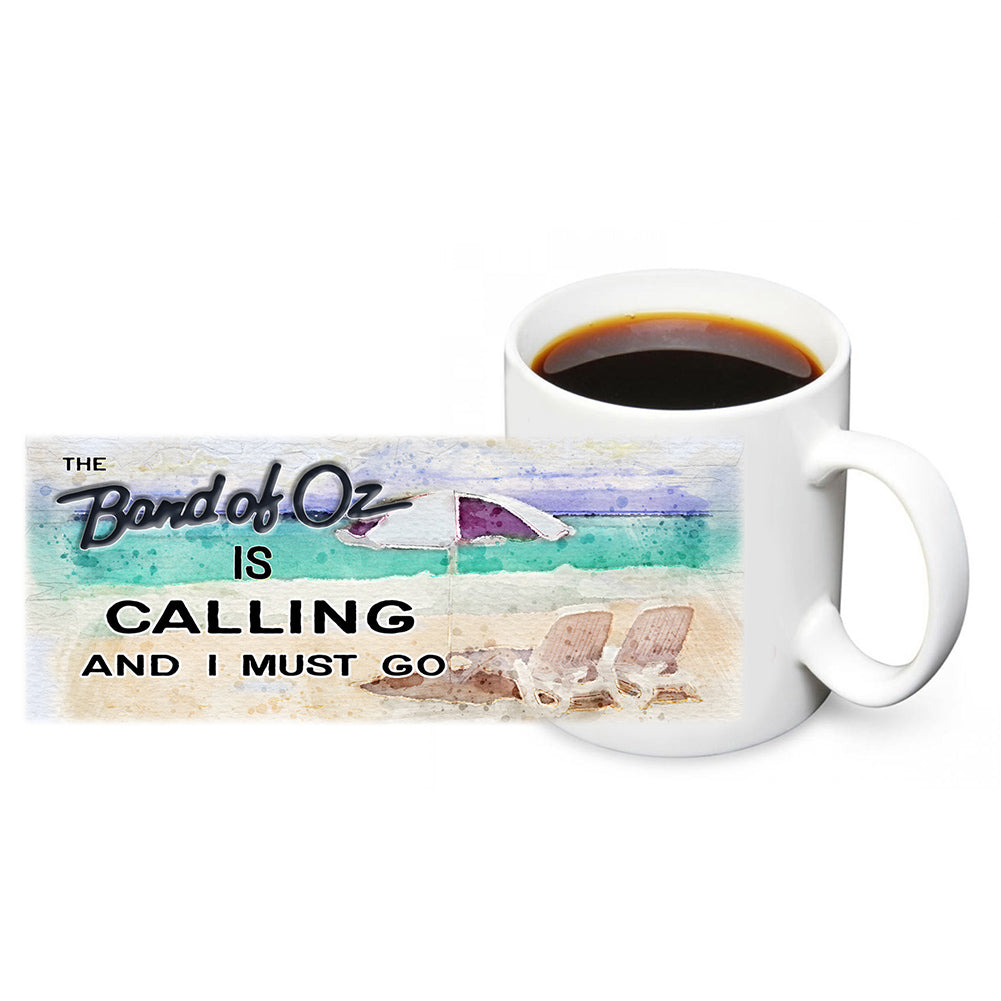 Coffee Mug - Carolina Beach Music The Band Of Oz Is Calling And I Must Go