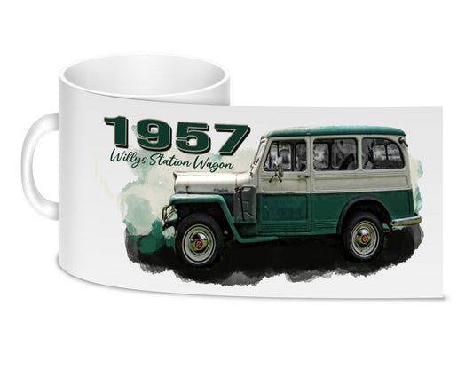 Coffee Mug - 1957 Willys Station Wagon Classic Truck