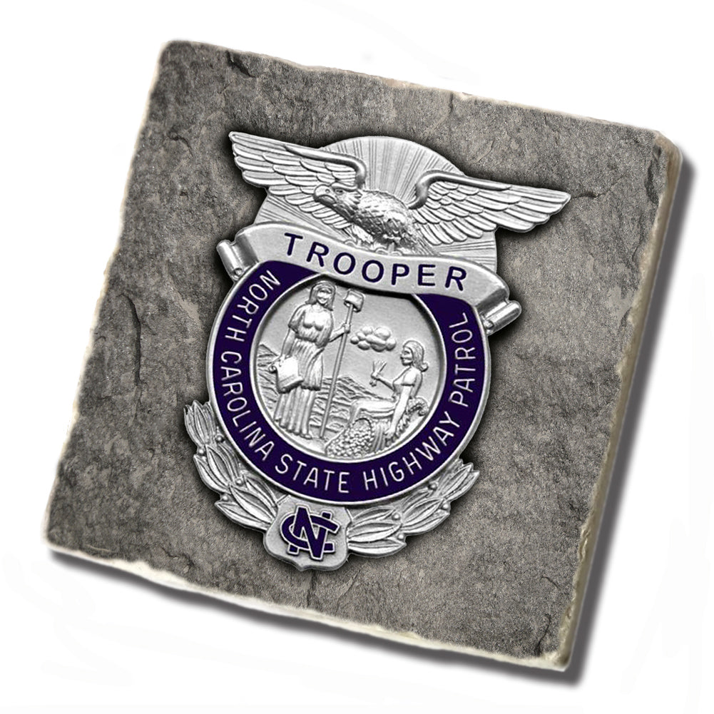 Tile Coaster - North Carolina State Highway Patrol Badge