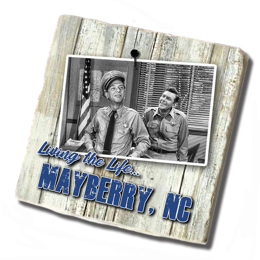 Tile Coaster - Andy & Barney In the Office