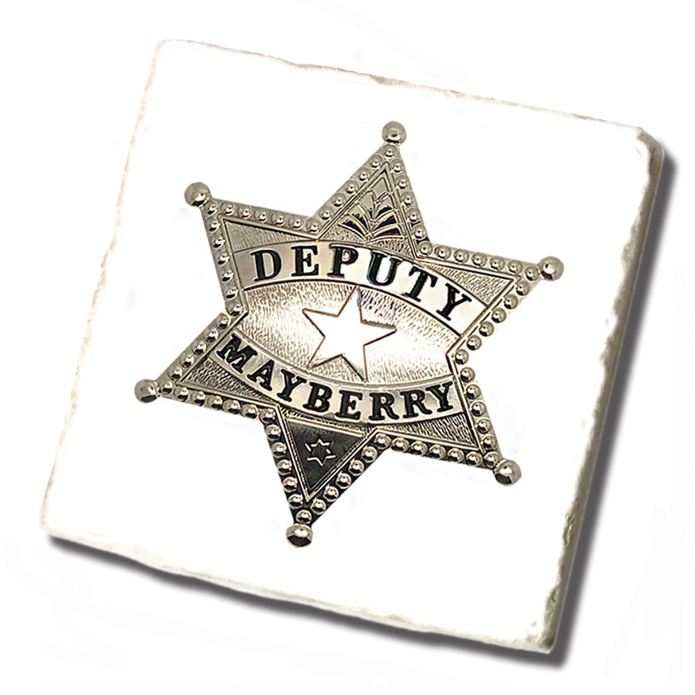 Tile Coaster - Mayberry Deputy Badge