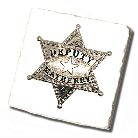 Tile Coaster - Mayberry Deputy Badge