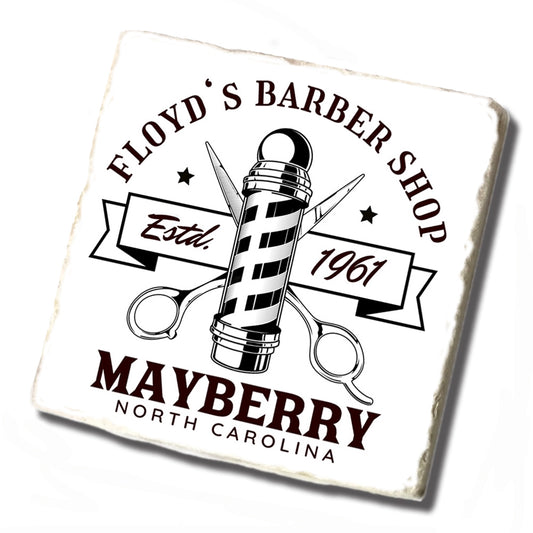 Tile Coaster - Floyd's Barber Shop