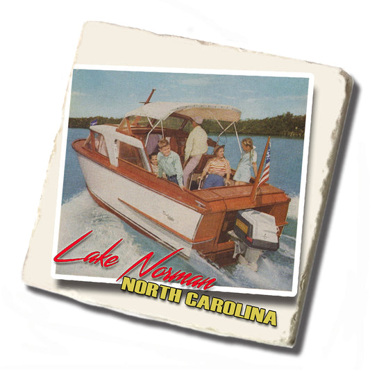 Tile Coaster -  Lake Norman North Carolina Family Boating