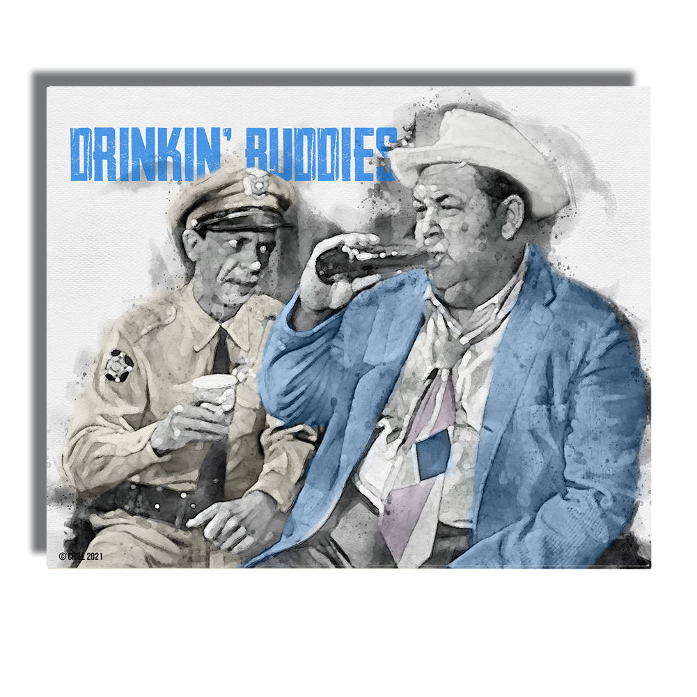 Wall Art - Barney and Otis Drinkin Buddies