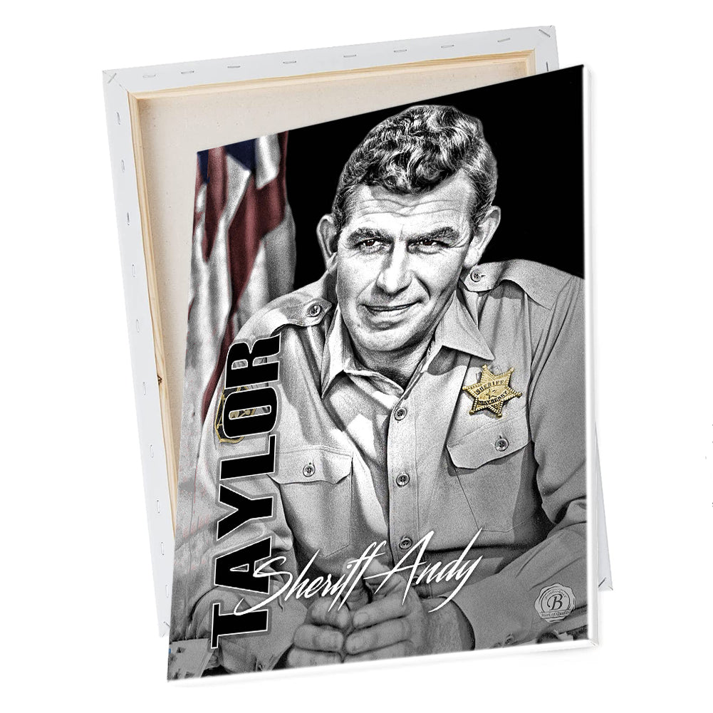 Wall Art - Sheriff Andy Taylor with Flag