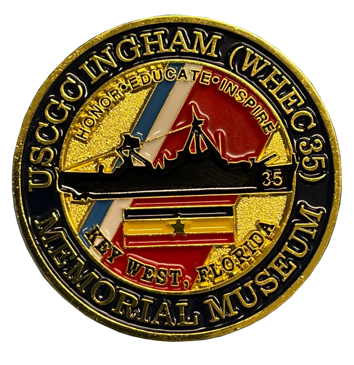 Challenge Coin - 100 USCGC Ingham Memorial Museum Coins