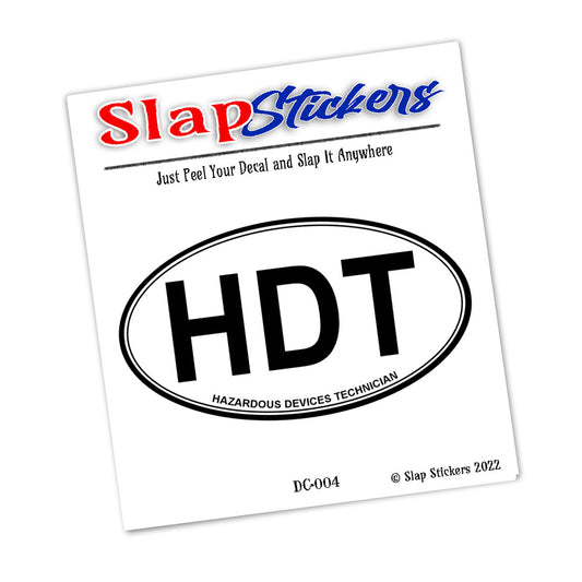 Decal - Military and Law Enforcement HDT Hazardous Devices Technician