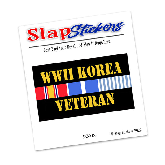 Decal - WWII Korea Veteran Ribbons