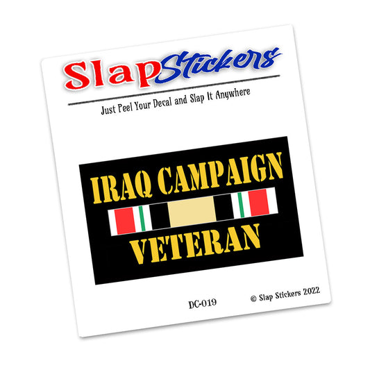 Decal - Iraq Campaign Veteran Ribbons