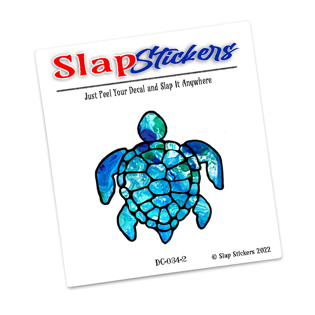 Decal - Nautical Colorful Sea Turtle Design