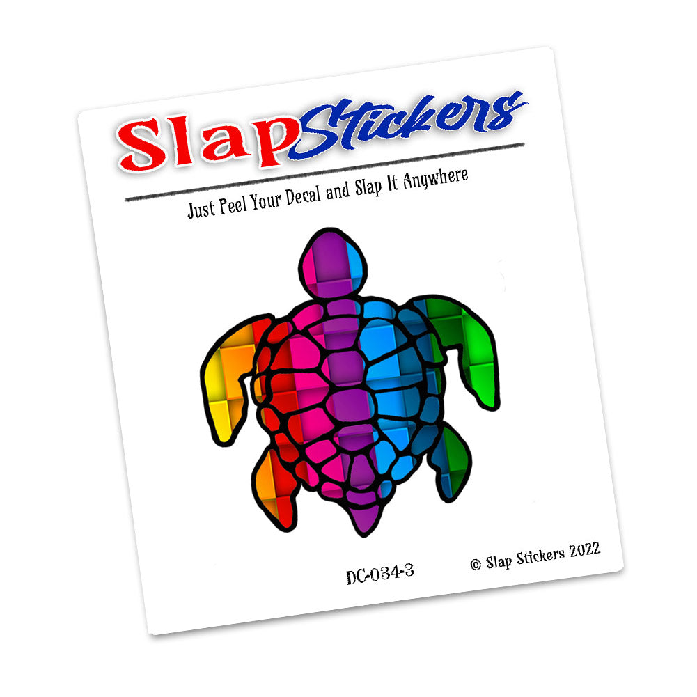 Decal - Nautical Colorful Sea Turtle Design