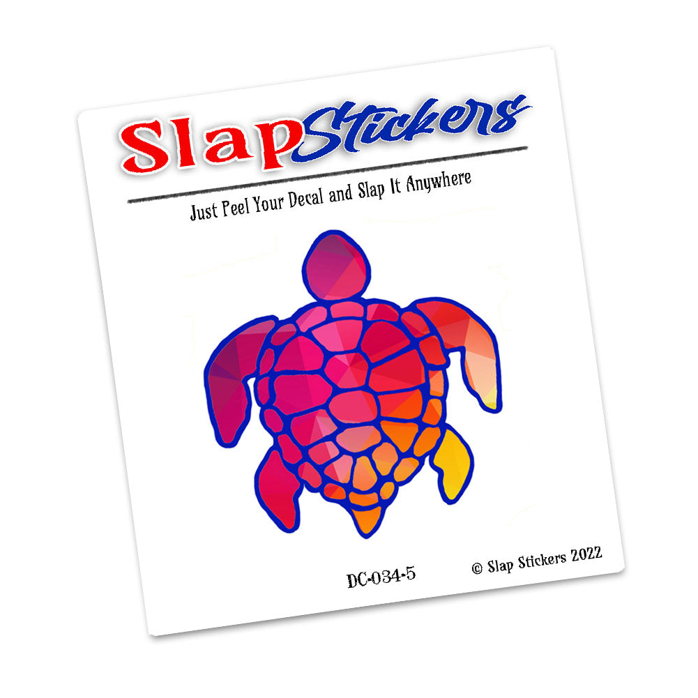 Decal - Nautical Colorful Sea Turtle Design