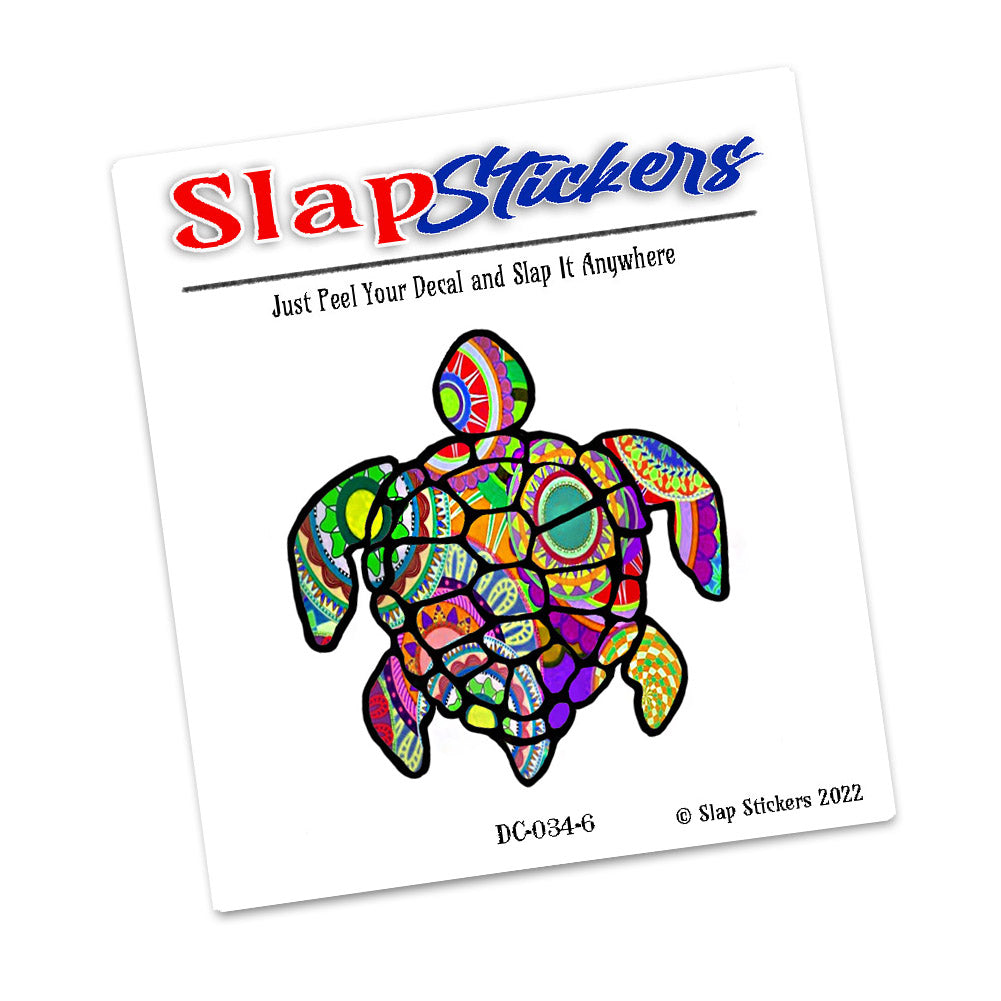 Decal - Nautical Colorful Sea Turtle Design