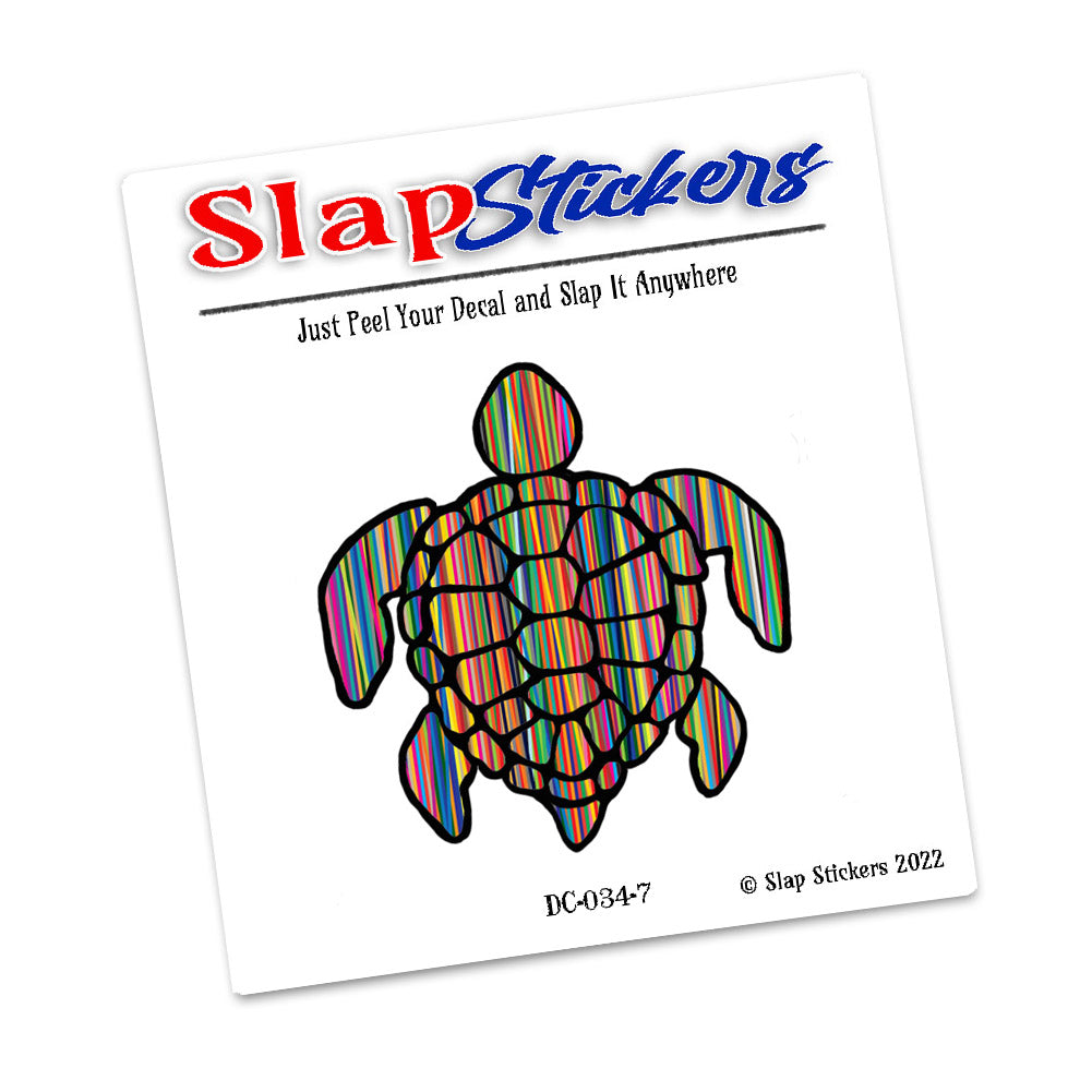 Decal - Nautical Colorful Sea Turtle Design