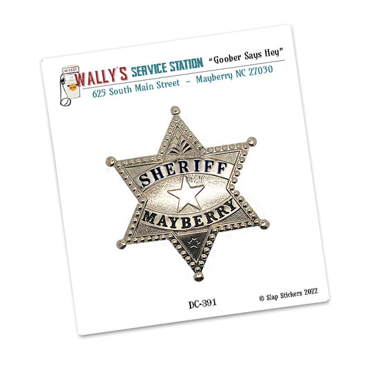 Decal - Mayberry NC Sheriff Badge