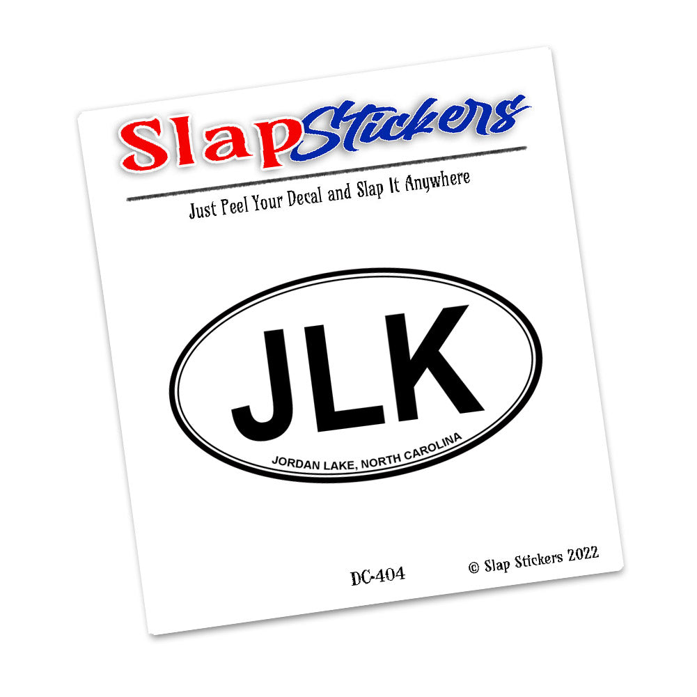 Decal - JLK Oval Shape Jordan Lake North Carolina