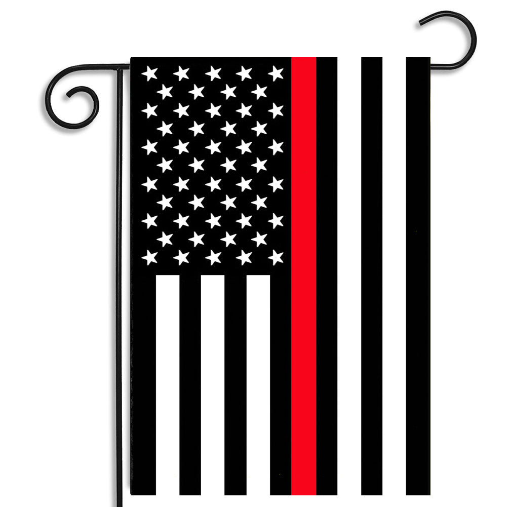 Garden Flag - Firefighters Thin Red Line American Flag