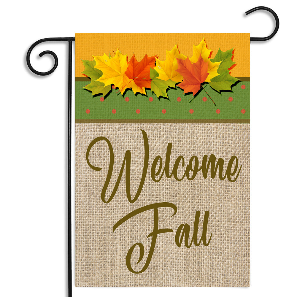 Garden Flag - Welcome Fall Design