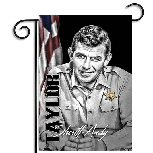 Garden Flag - Sheriff Andy Taylor with American Flag