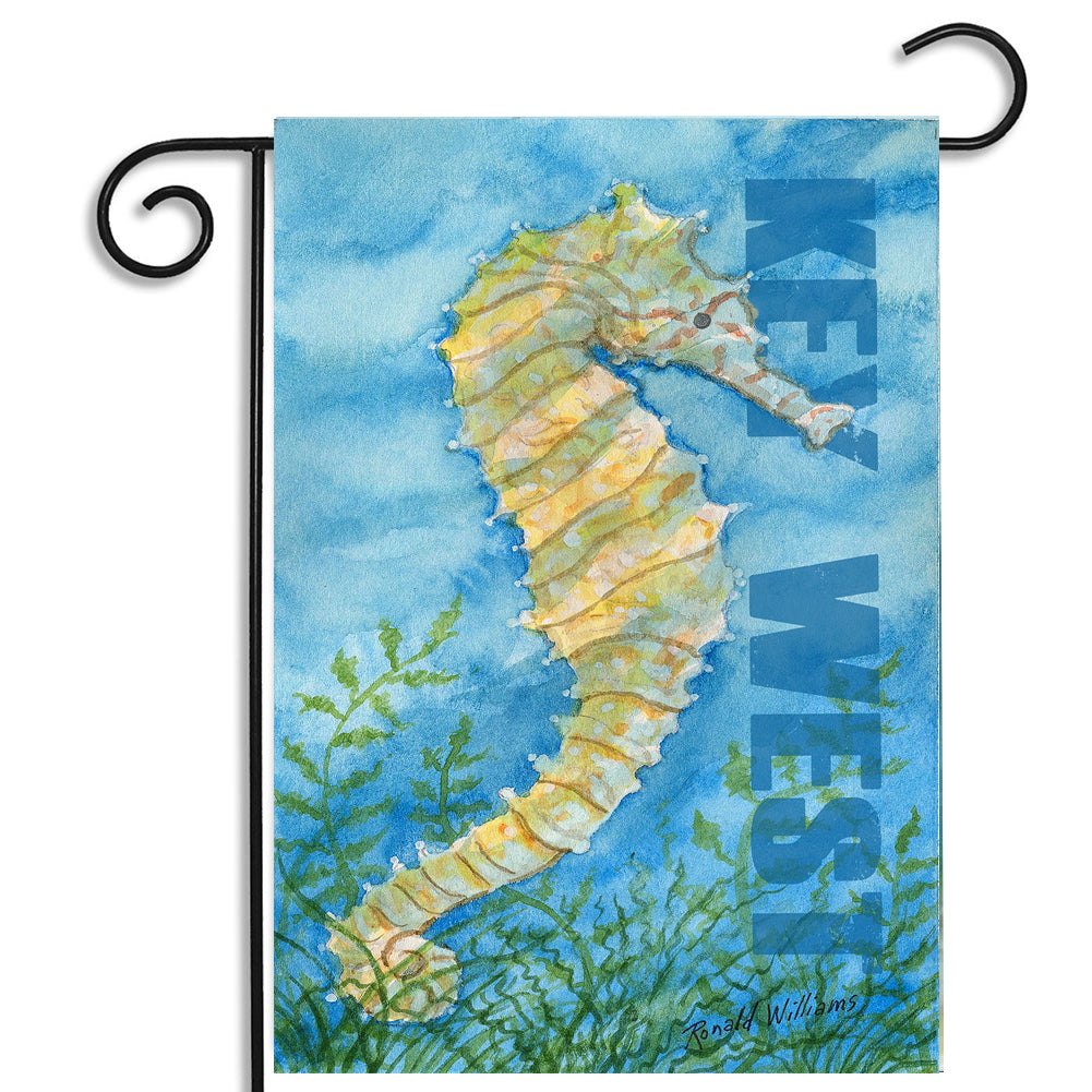 Garden Flag - Artist Ronald Williams Key West Sea Horse