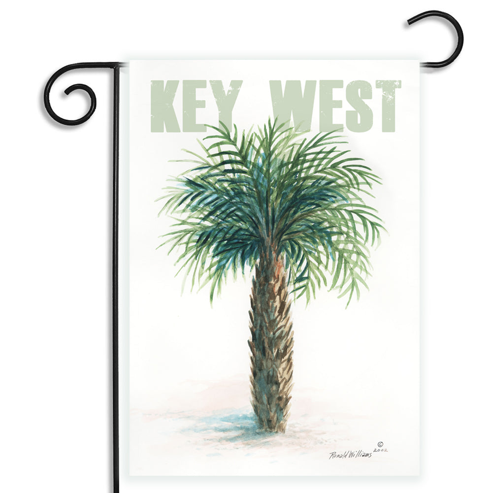 Garden Flag - Artist Ronald Williams Key West Palm Tree