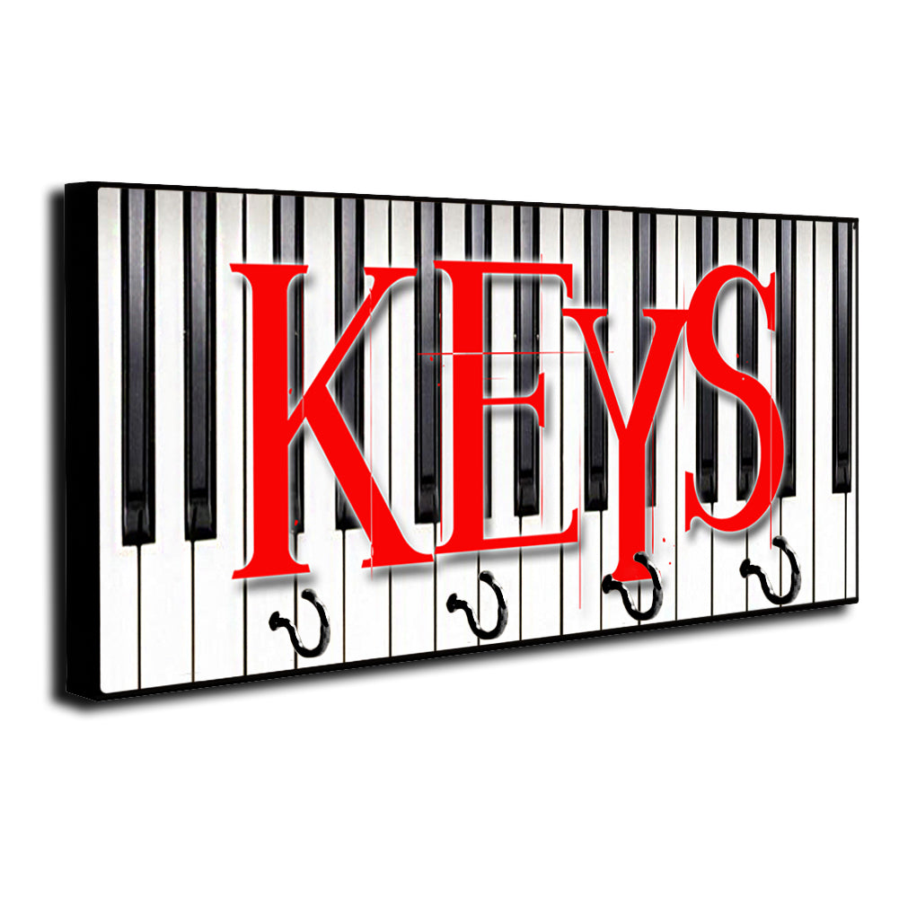 Key Hanger - Black and White Piano Keys