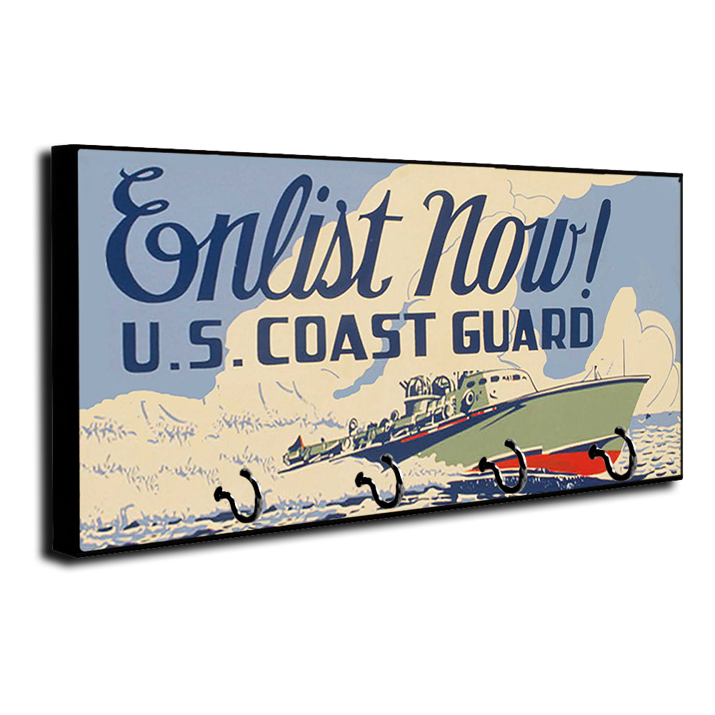 Key Hanger - Leash Holder United States Coast Guard Enlist Now