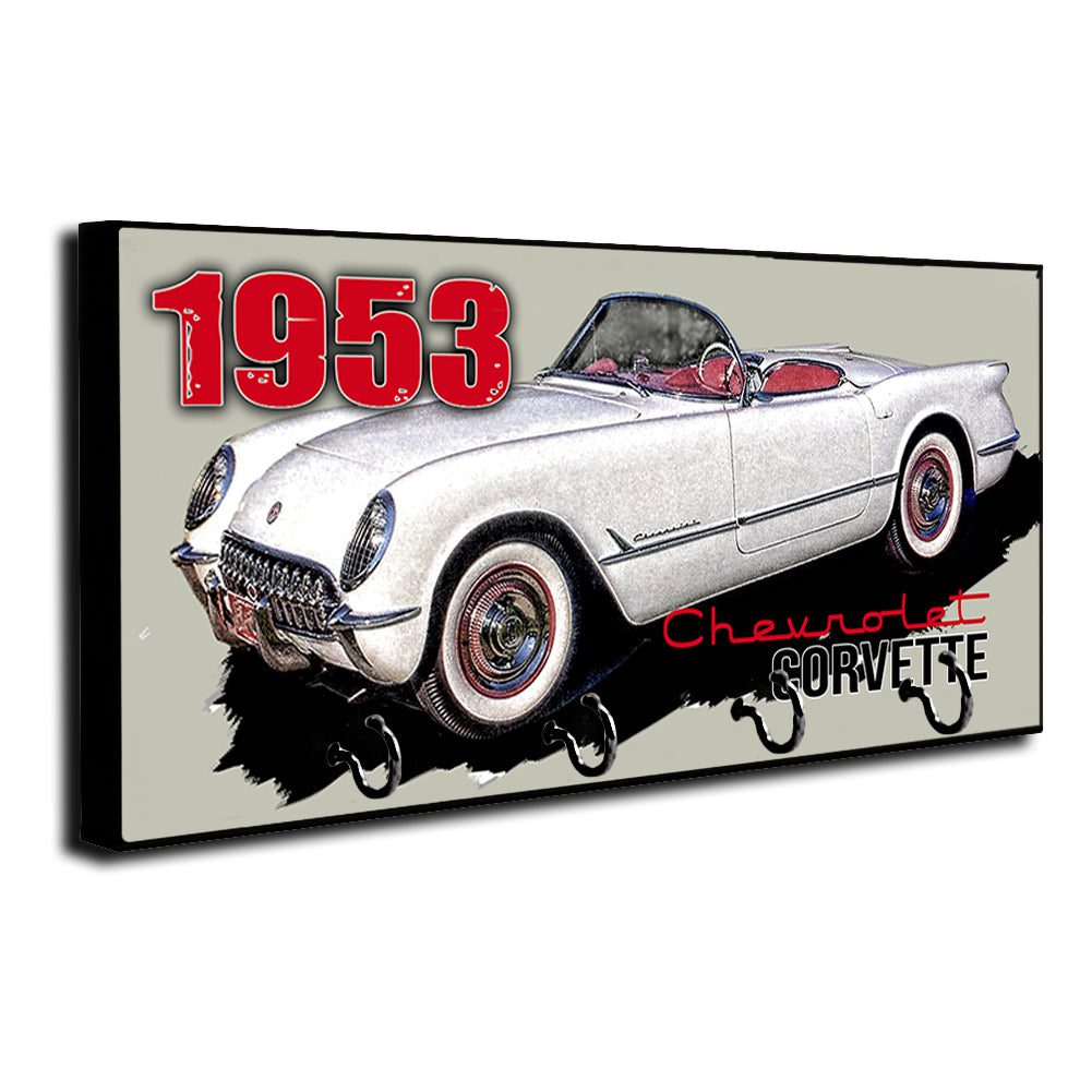 Key Hanger - 1953 Classic Corvette Convertible Muscle Car