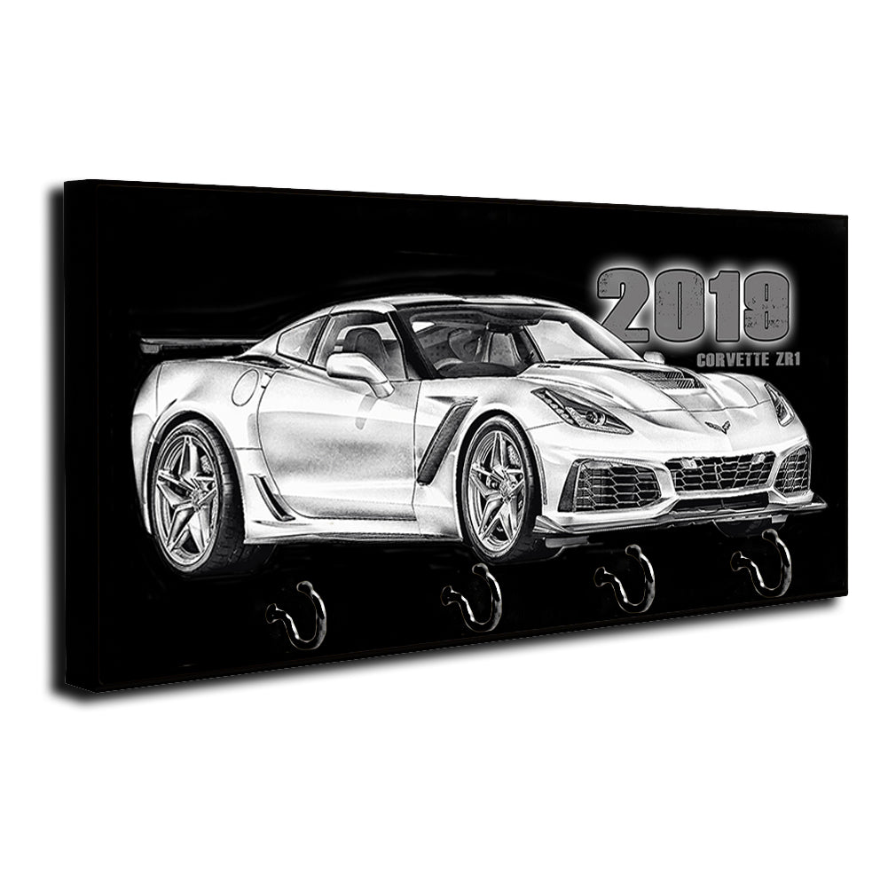 Key Hanger - 2019 Corvette ZR1 Sports Car Classic Car