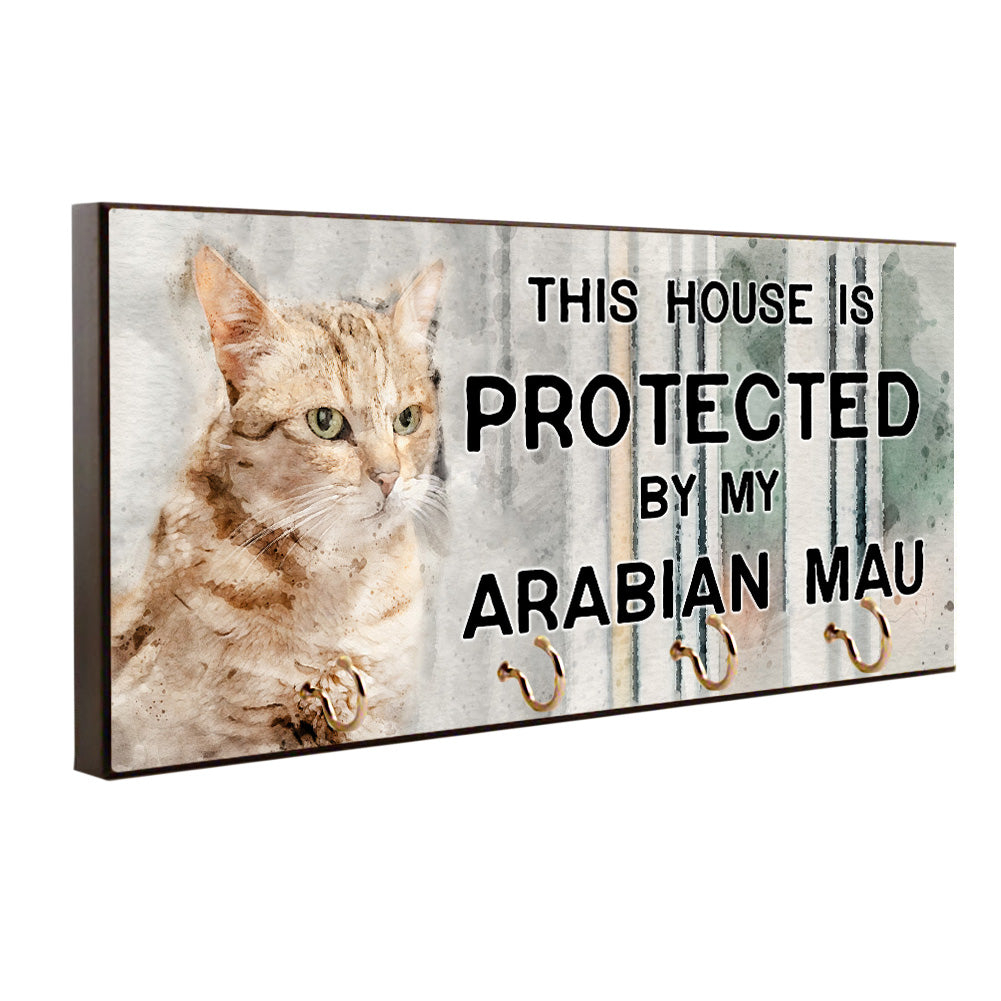 Key Hanger - Pet Leash Holder House Protected By My Arabian Mau