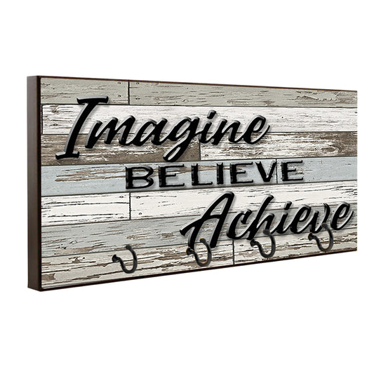 Key Hanger - Imagine Believe Achieve Leash Holder