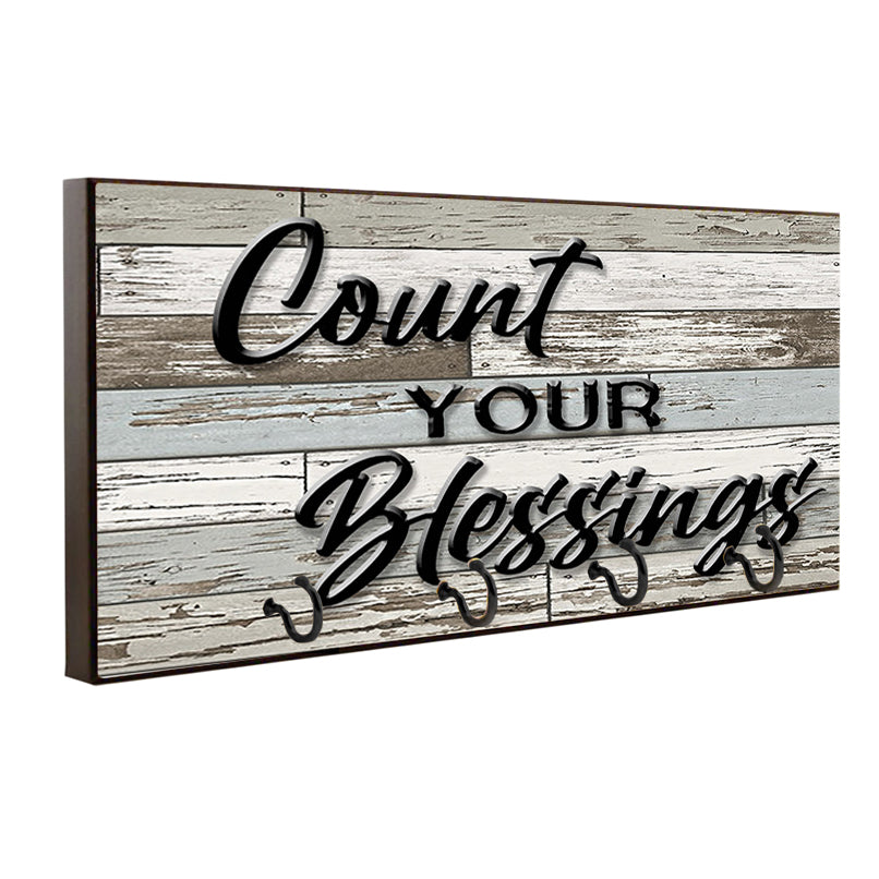 Key Hanger - Count Your Blessings Leash Holder