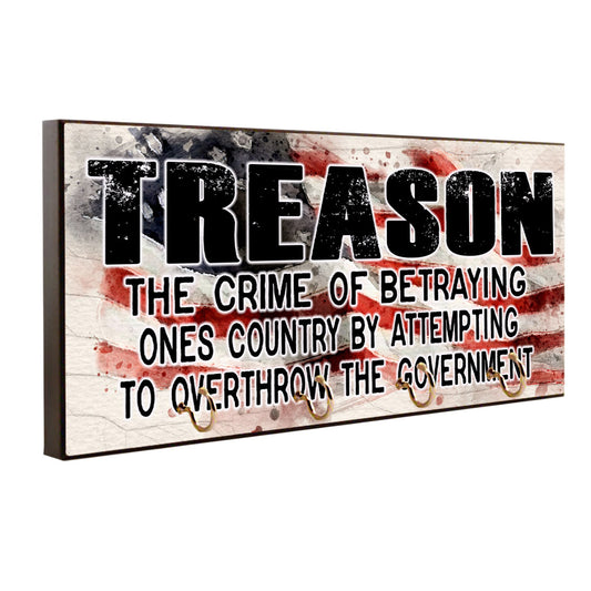 Key Hanger - Leash Holder Treason Crime of Betraying Ones Country