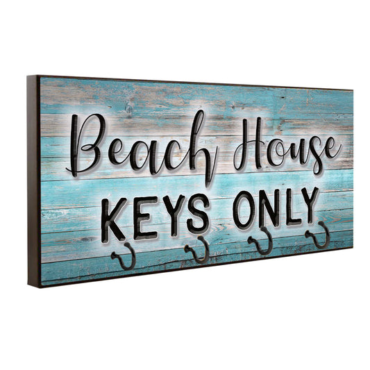 Key Hanger - Pet Leash Holder Beach House Keys Only - 5 Colors