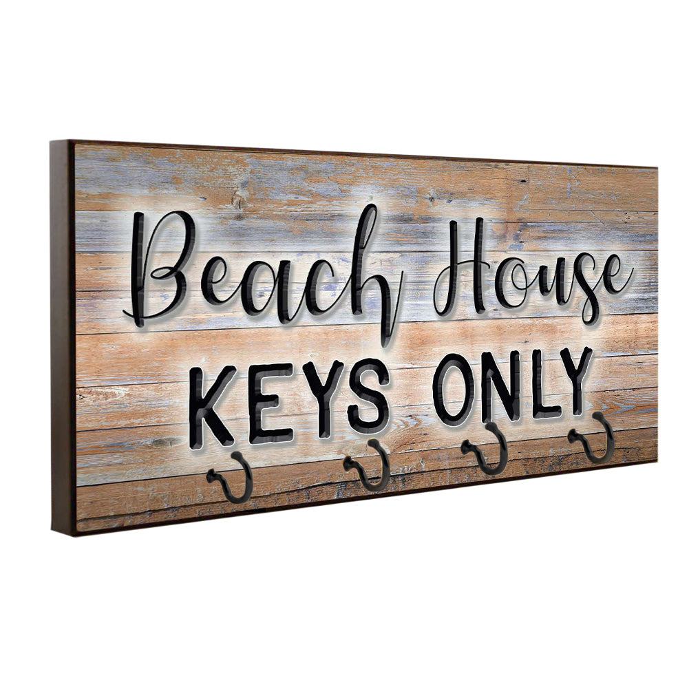 Key Hanger - Pet Leash Holder Beach House Keys Only - 5 Colors