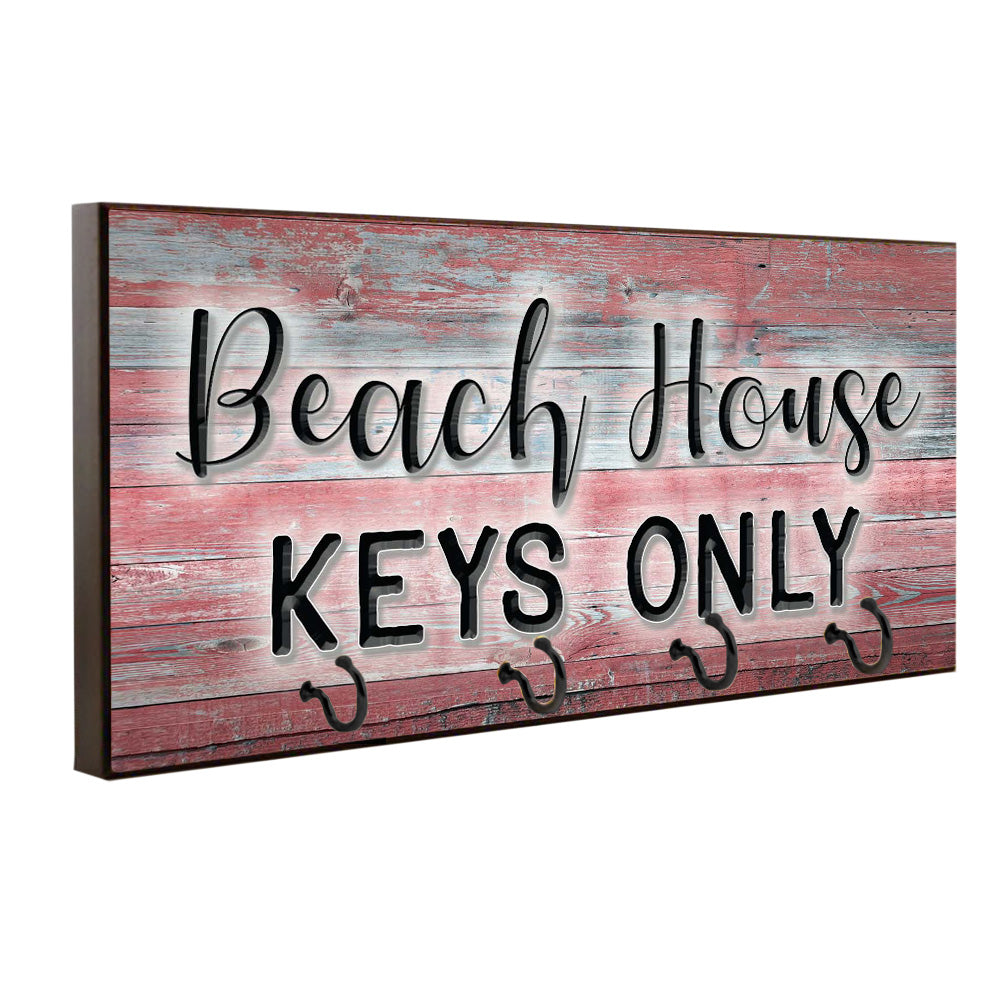 Key Hanger - Pet Leash Holder Beach House Keys Only - 5 Colors