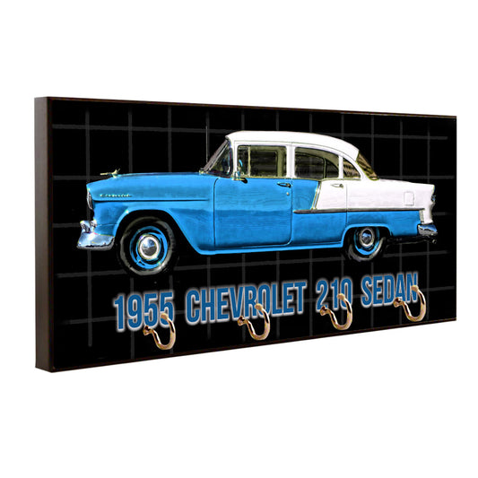 Key Hanger - 1955 Chevrolet 210 Sedan Blue Classic Car