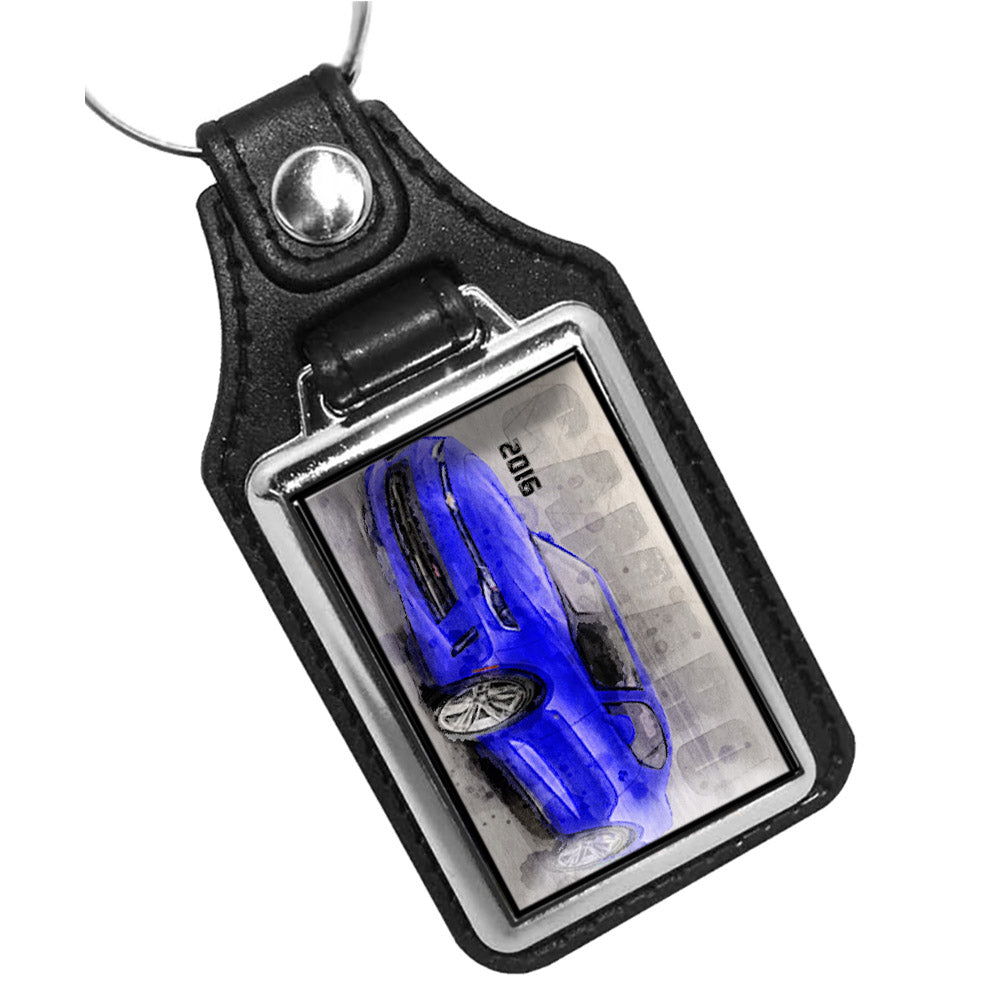 Key Ring - 2016 Chevrolet Camaro Bluewater Blue Design