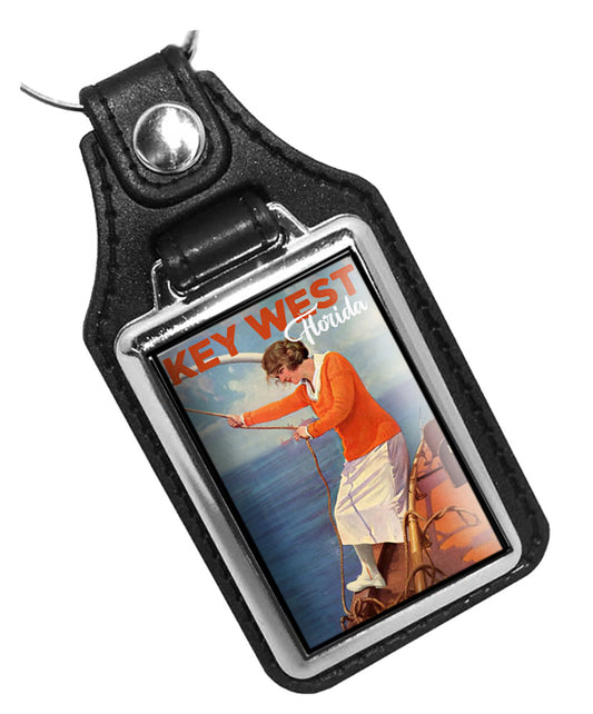 Key Ring - Key West 1921 Motor Boating Magazine Cover Design