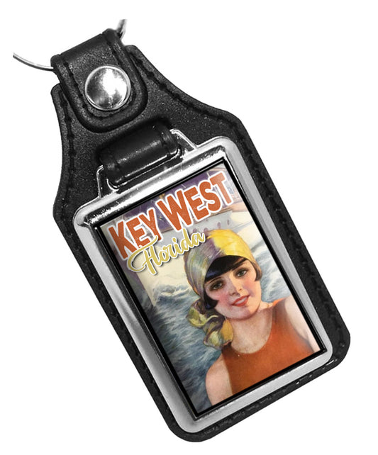 Key Ring - Key West 1929 Motor Boating Magazine Cover Design