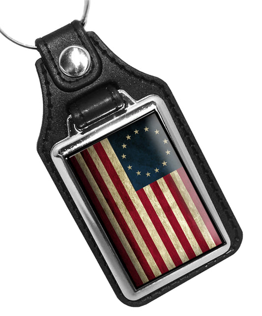 Key Ring - Betsy Ross Stars & Stripes American Flag