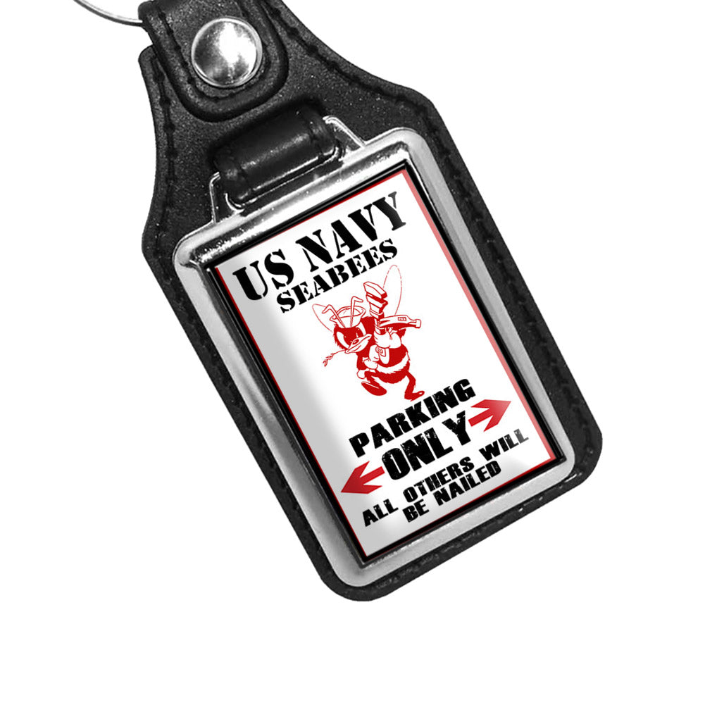 Key Ring - US Navy Seabees No Parking