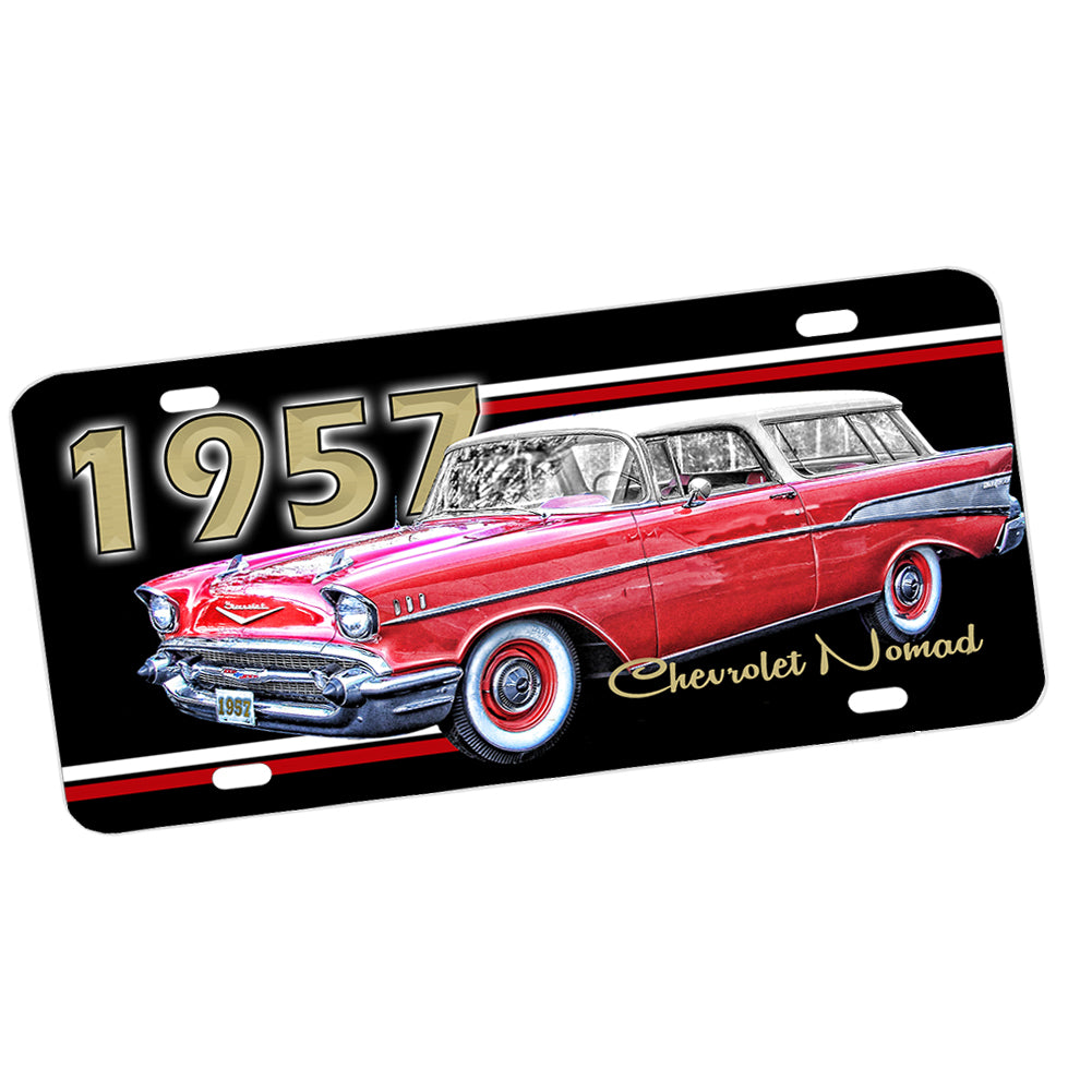 License Plate - 1958 Chevrolet Nomad Station Wagon Classic Car