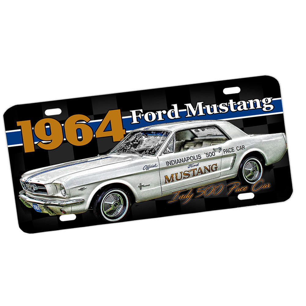 License Plate - 1964 Mustang Indy 500 Pace Car Classic Car