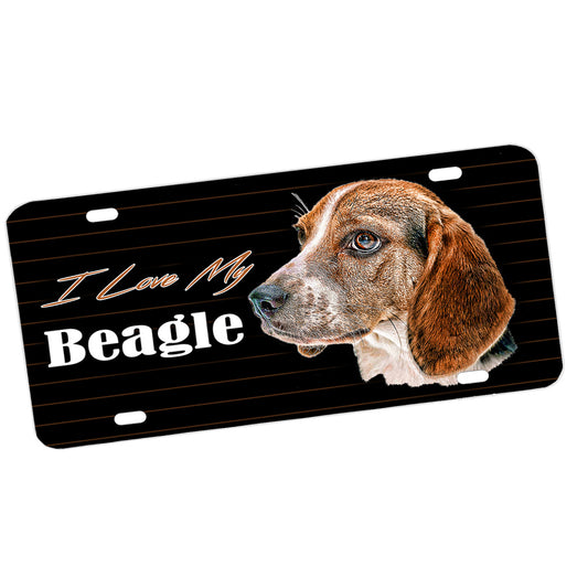 License Plate - I Love My Beagle