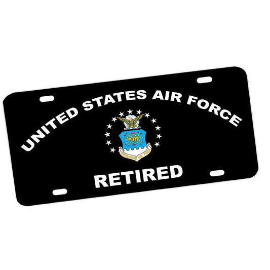 License Plate - US Air Force Retired